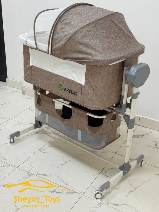 Автокачалка функциясига эга 3-таси 1-да портатив бешик, UrbanKit.