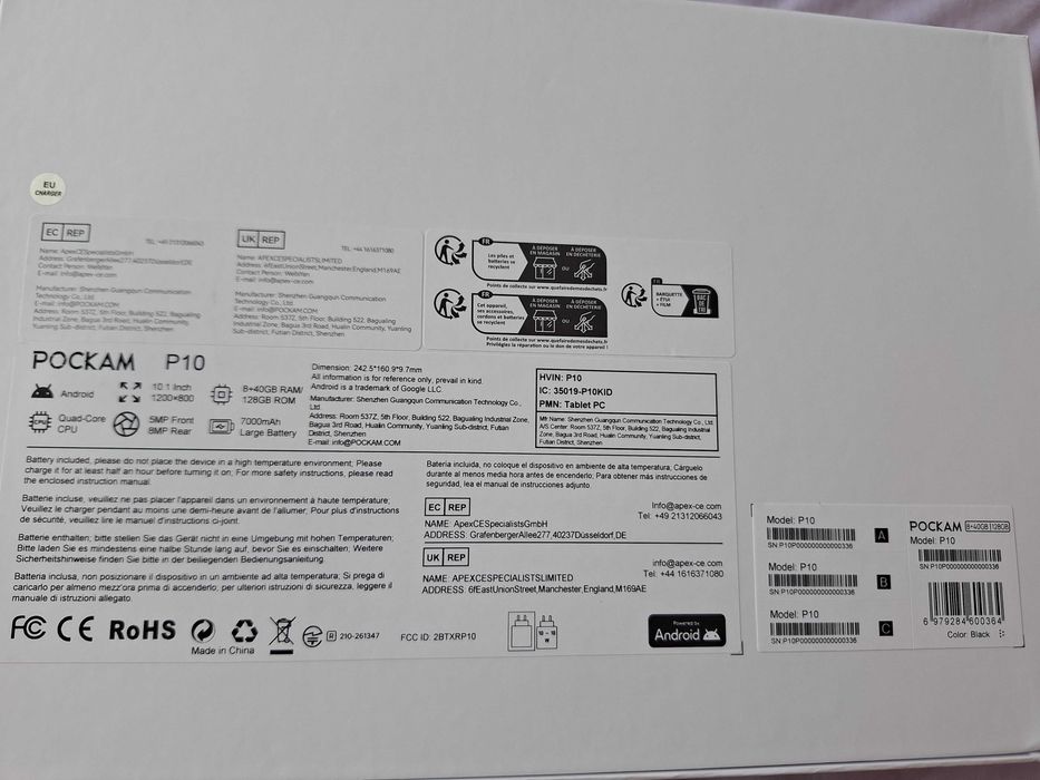 Tableta POCKAM P 10