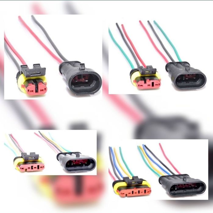 Mufa Conector Auto 12V Waterproof Impermeabil Superseal Rezistente Apa