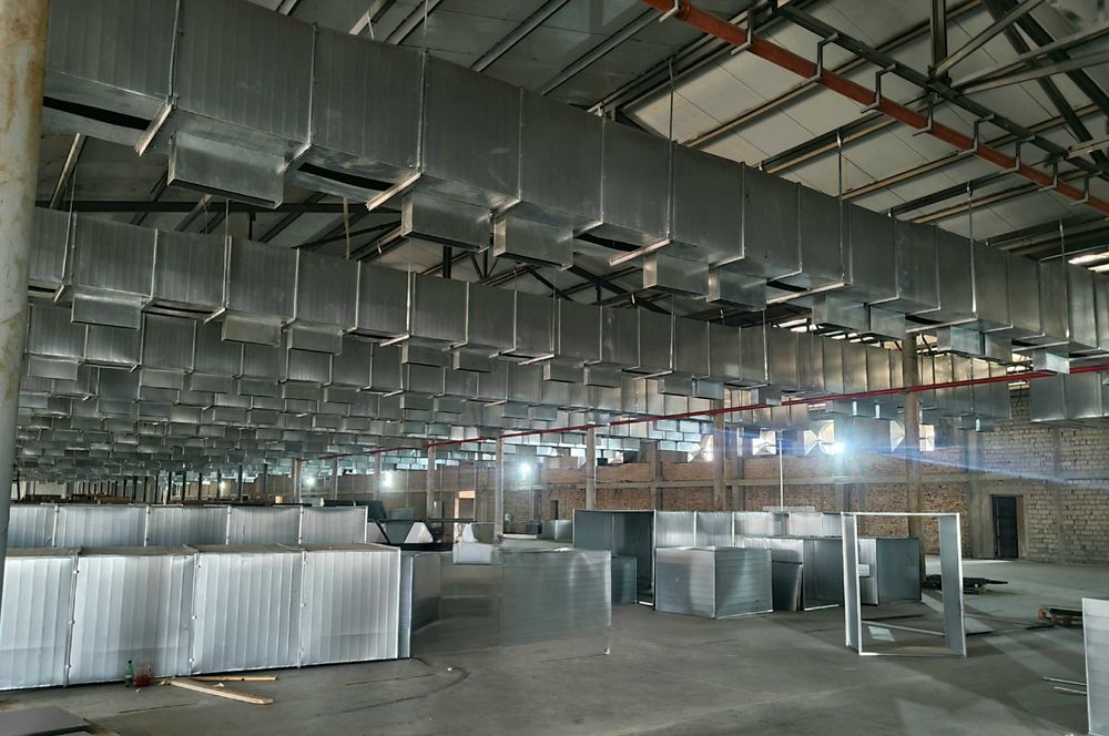 Изготовление и монтаж воздуховодов, трубопроводов и подвесных потолков