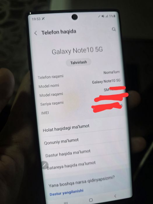 Samsung Note 10 5g 12/256