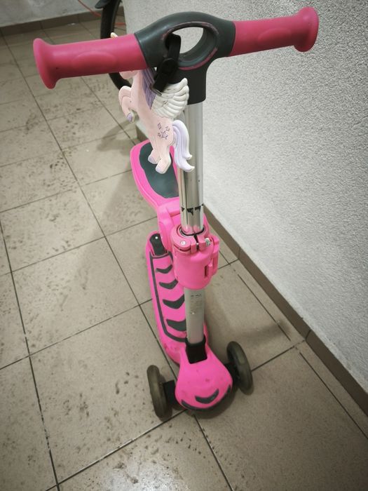 Розова тротинетка KinderKraft