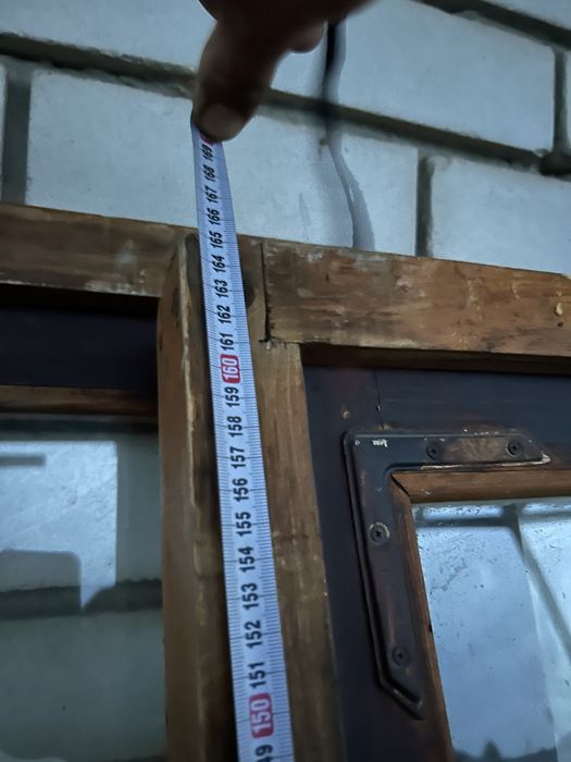 Балконные деревянные окна 3 штуки
