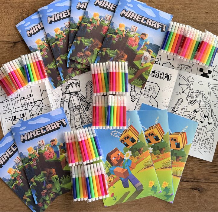 Персонализирани книжки за оцветяване Minecraft Майнкрафт