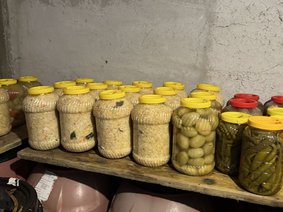 Vând varză  murată pentru sarmale și tocată ,gogonele la borcane ,vrac