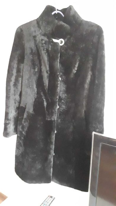 Шуба женская цигейковая