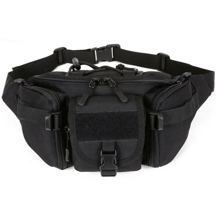 Тактическа чанта за кръст водоустойчива 700D – 35×17×14 см, 5 джоба