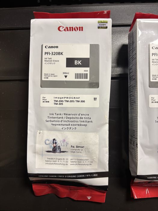 Cerneala plotter Canon pfi 120 si pfi 320