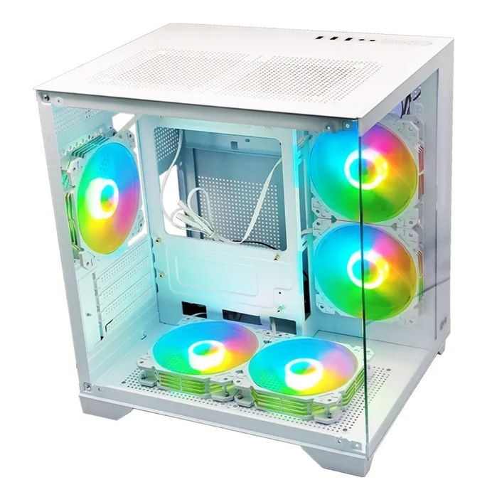 Корпус ПК аквариум в вертушками.