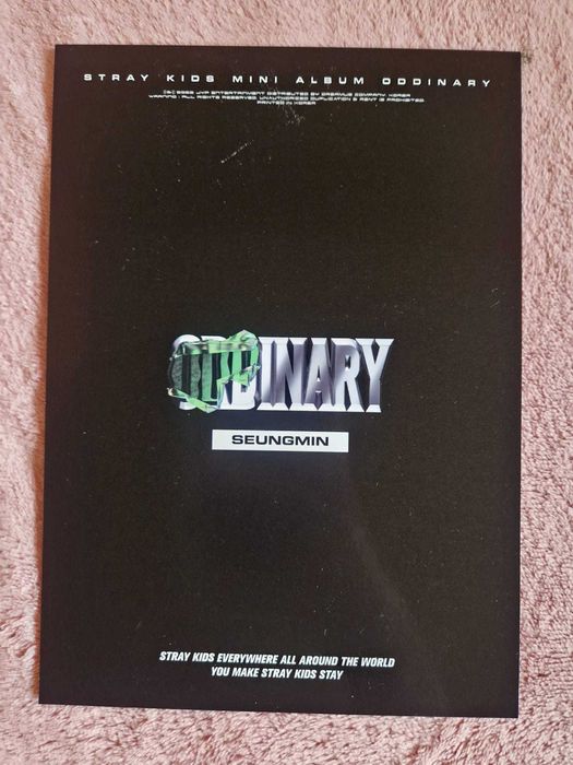 Seungmin Oddinary postcard Stray Kids skz kpop