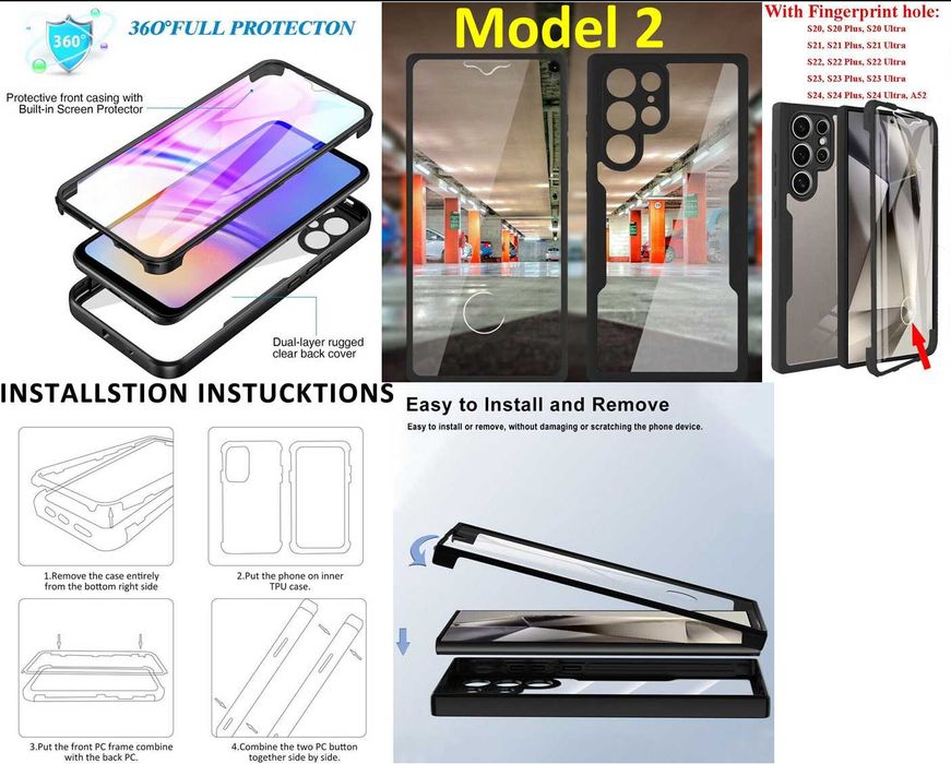 Carcasa telefon S21. 2 modele Nou ambalata!