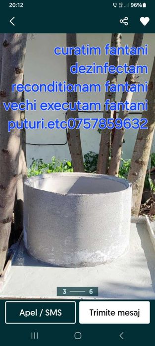 Fantanar puțuri fântâni curățim adâncim dezinfectam