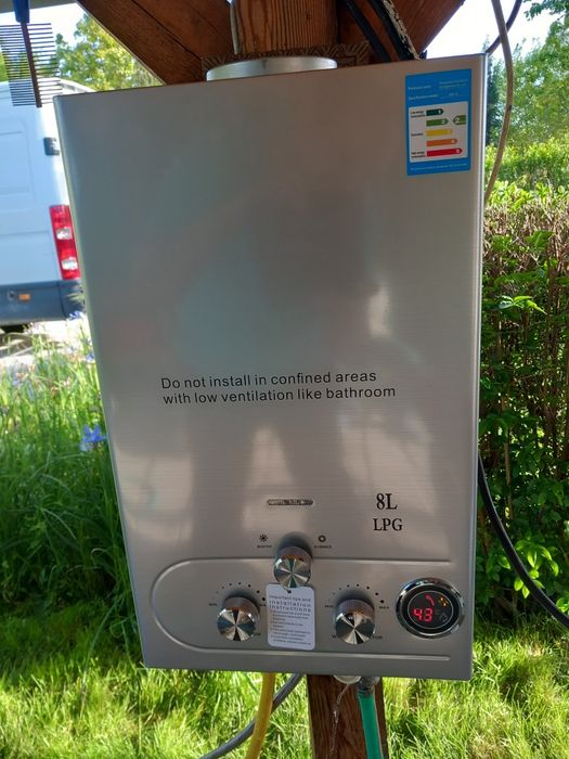 Газов проточен бойлер  18 литра в минута - 36 kW