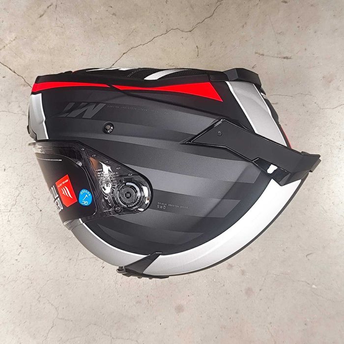 ПРОМОЦИЯ Каска MT THUNDER 4 SV Treads B5 Matt GREY/RED - Код: 71788