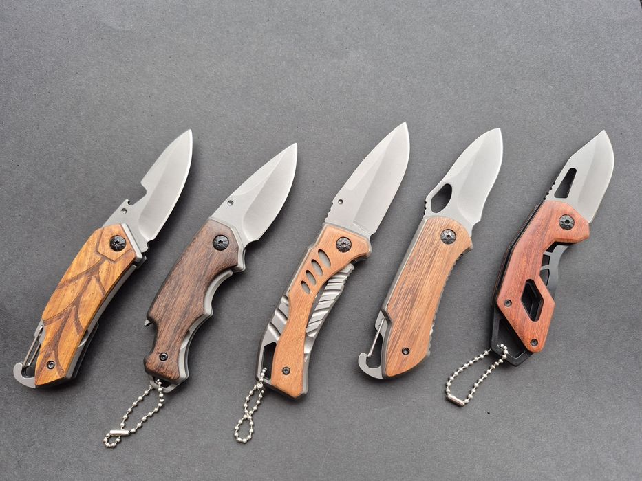 Сгъваеми джобни ножчета BUCK с дървена дръжка