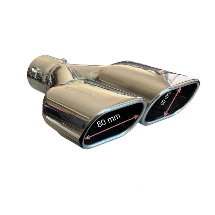 Накрайник ауспух 331 входа-60мм изхода-80/60мм