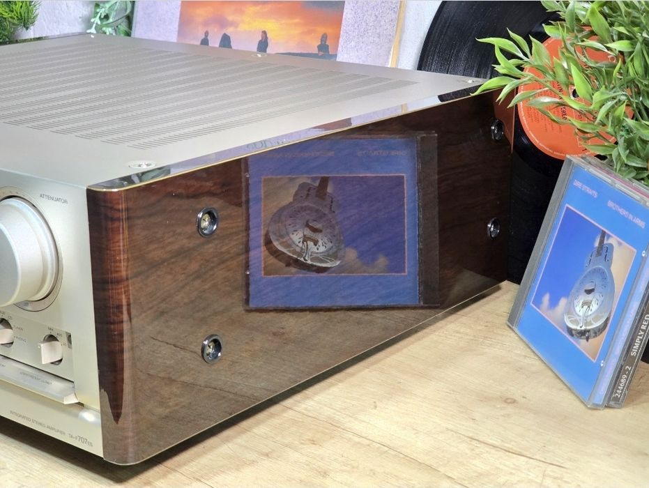 Amplificator SONY TA-F707 ES, gold șampanie, laterale lemn , Japan