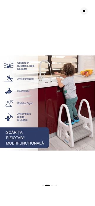 Scaunel inaltator pentru copii cu manere