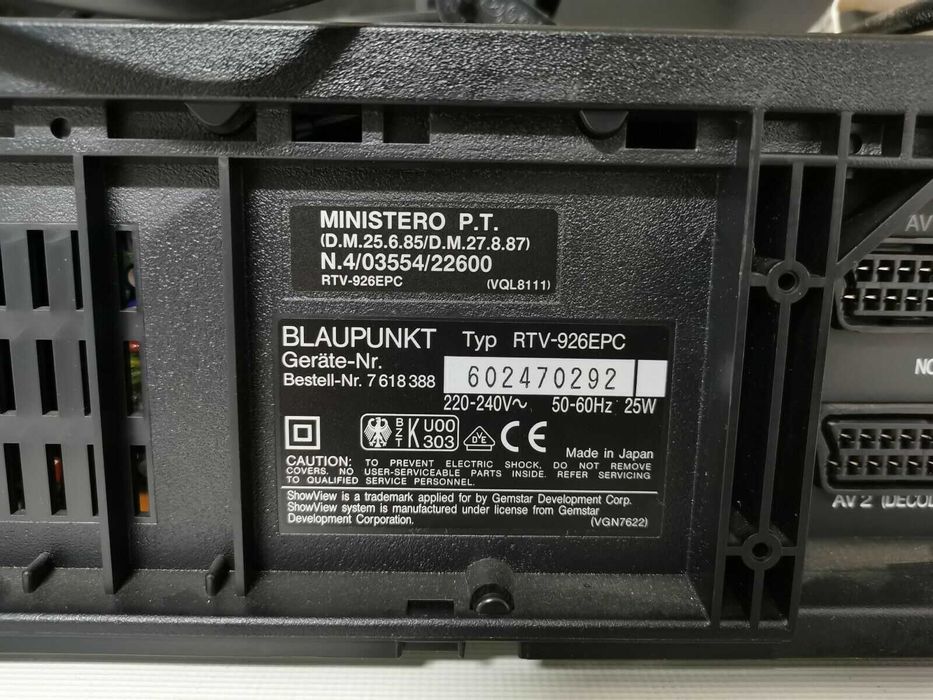 Videorecorder S-VHS Blaupunkt RTV 926