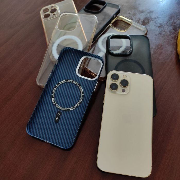 iphone 13 pro max gold ideal holatda