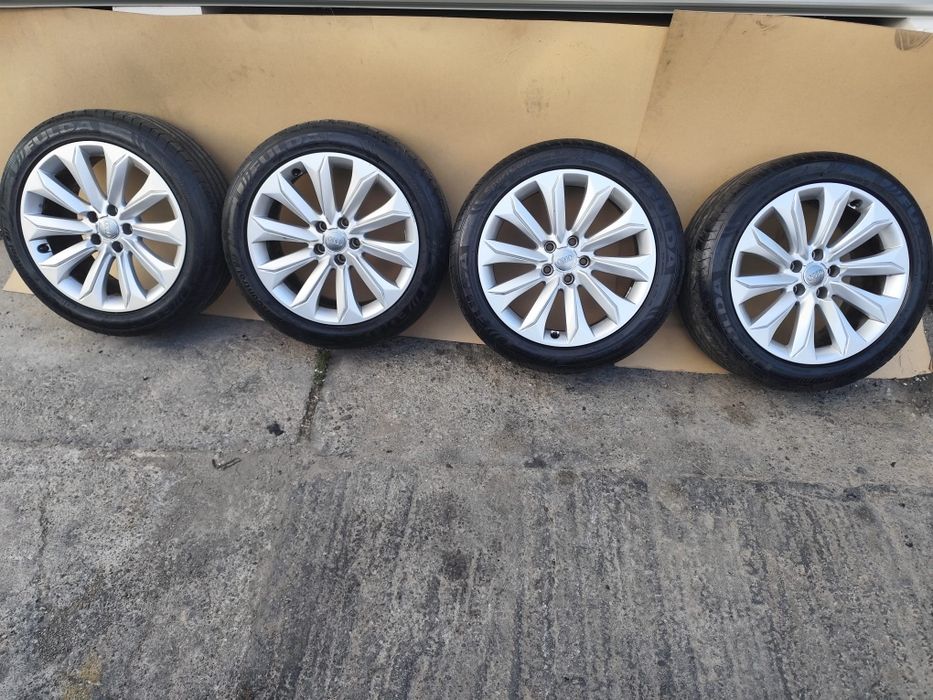 Jante  Audi R18 5×112 A4 A5 A6 A7 anvelope 245 45 18 Fulda vara noi dot 2025 8j ET 26
