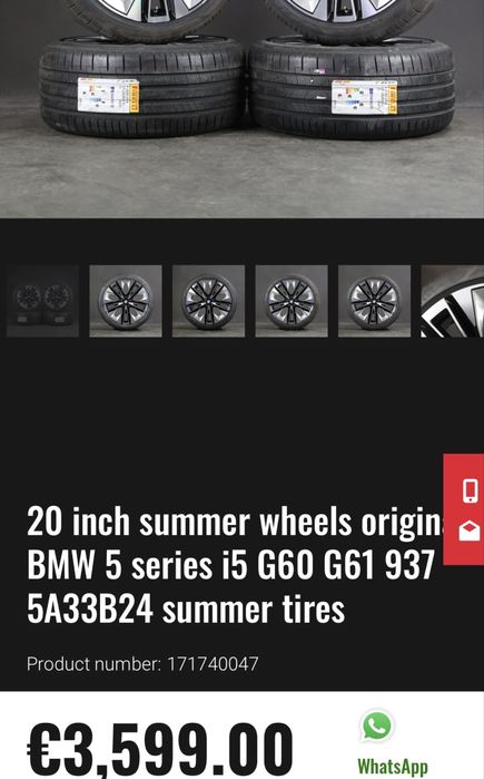 Bmw 5-seria g60 i5 orginal