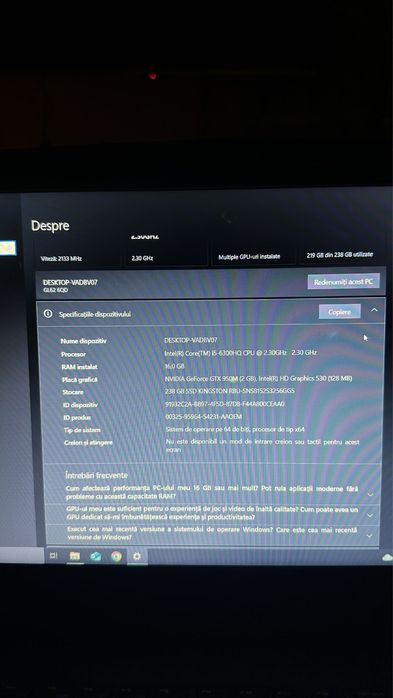 Vand Laptop MSI de Gaming