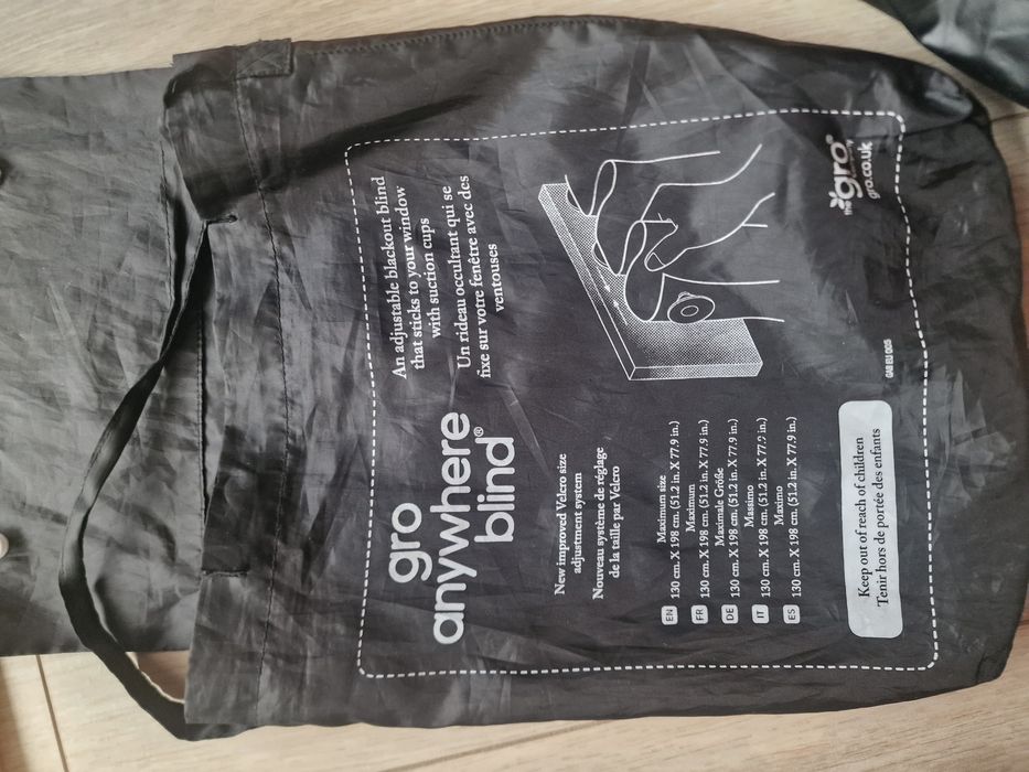 Perdea blackout reglabila portabila, cu ventuze Gro Anywhere Blind