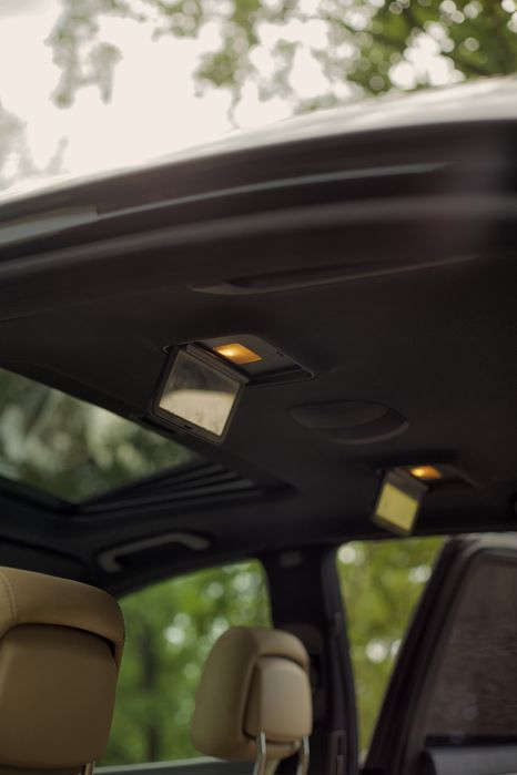 Plafon negru cu trapa Mercedes S W221 LONG ornament stalp perdeluta