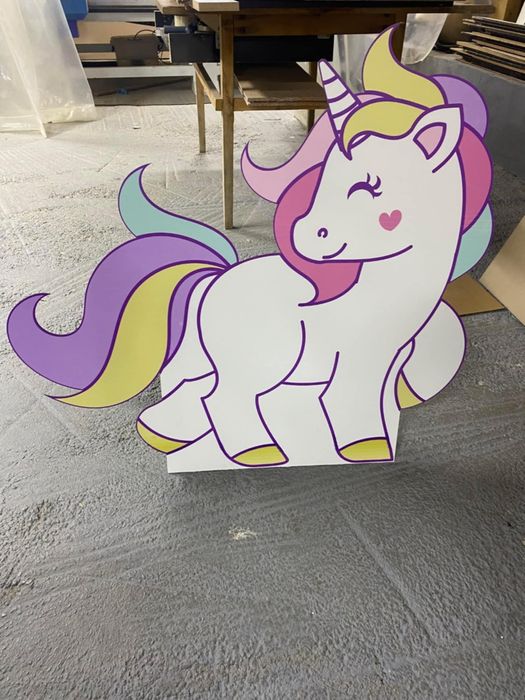 Figurine unicorn din HDF de 3 mm