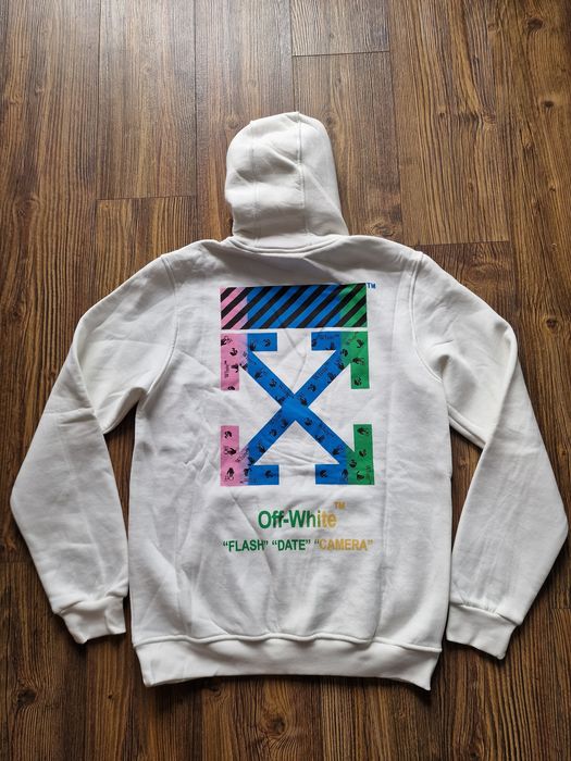 Страхотен мъжки суитчър с качулка OFF WHITE размер M L XL 2XL