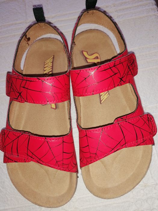 Червени сандали Спайдърмен с регулиращи се каишки, размер 31 и 32