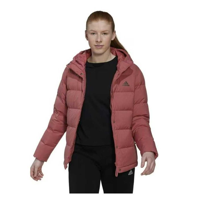 Спортно дамско яке с гъши пух Аdidas Helionic Hooded Down