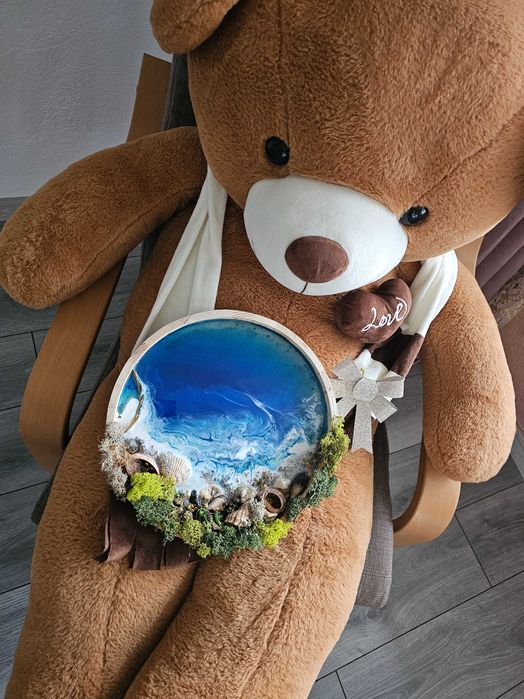 Ръчна изработка жива картина,  скандинавски мъх