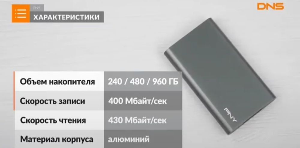 PNY Elite Portable SSD 480GB Made in Taiwan