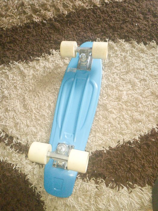 Mini skateboard plasti PLAY 500 albastru copii