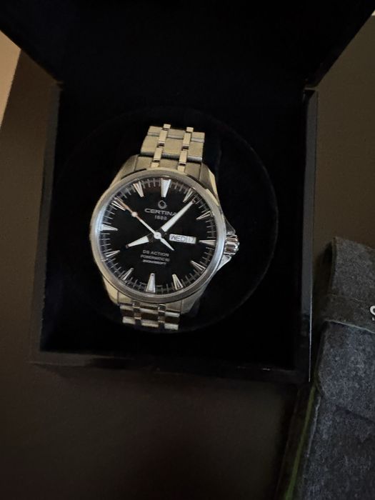 Чисто нов! Certina ds action day-date powermatic 80 , часовник