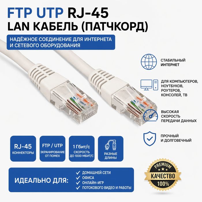 RJ-45 LAN кабель