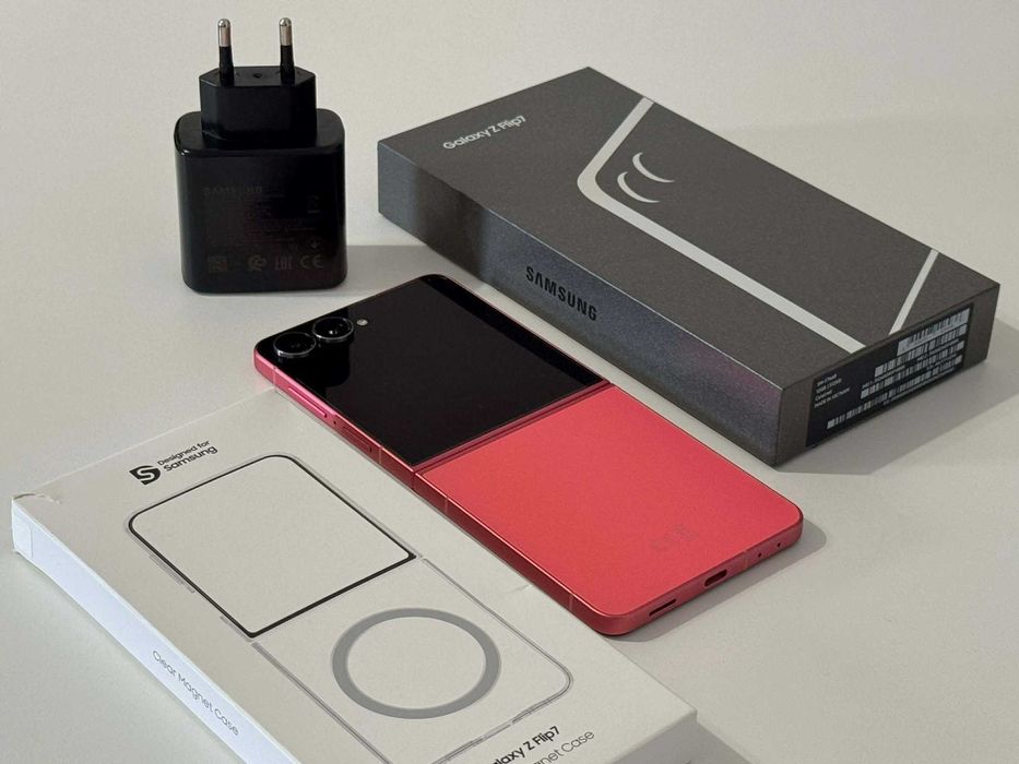 Бартер! 24м.Гаранция! Samsung Galaxy Z Flip 7 512/12GB Coralred (Червен)