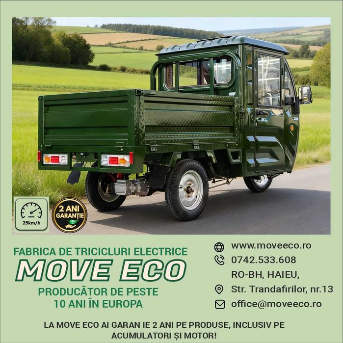 Triciclu Electric cu Volan Model KH06 | 72V/58Ah | model 2026