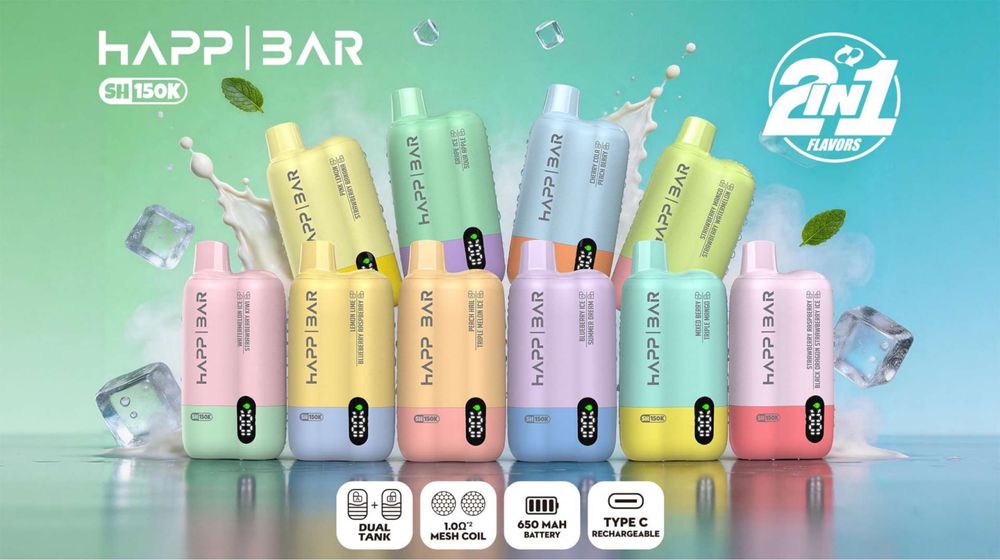 Vape Happ Bar 150k Puffs 2 arome