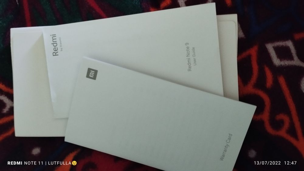 Redmi note 9 . 64 pamit келишамиз