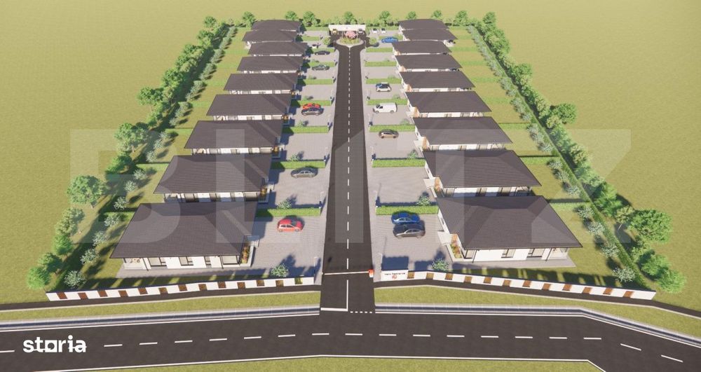 Teren intravilan cu proiect de casa aprobat, in Mihai Viteazu