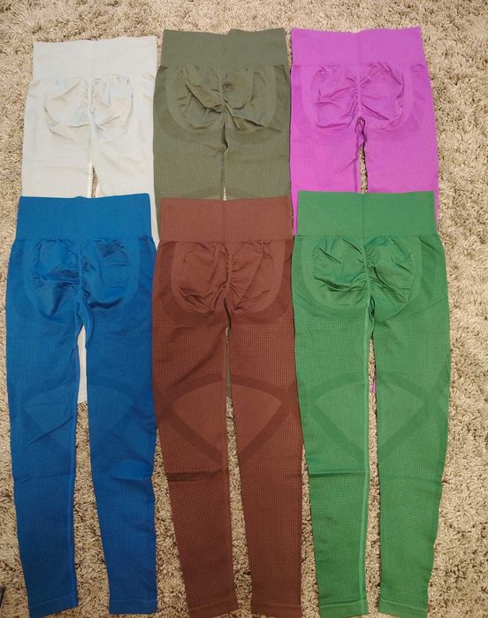 Colanti fitness modelatori dama cu talie inalta push up S/M 60 ron