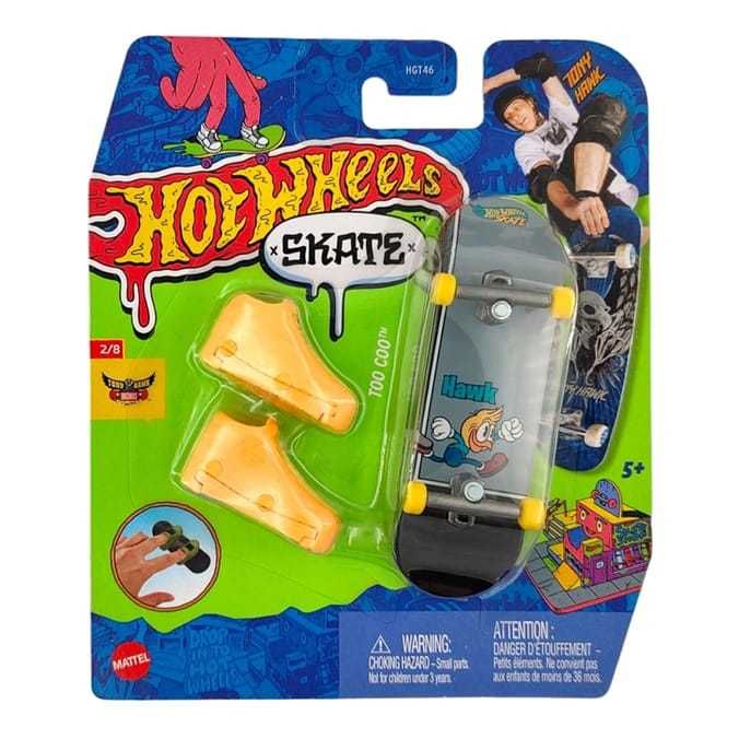 Скейтборд за пръсти Hot Wheels - Tic-Tac Towed