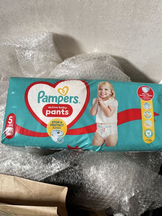 Pampers гащи 5 размер, стоп протект