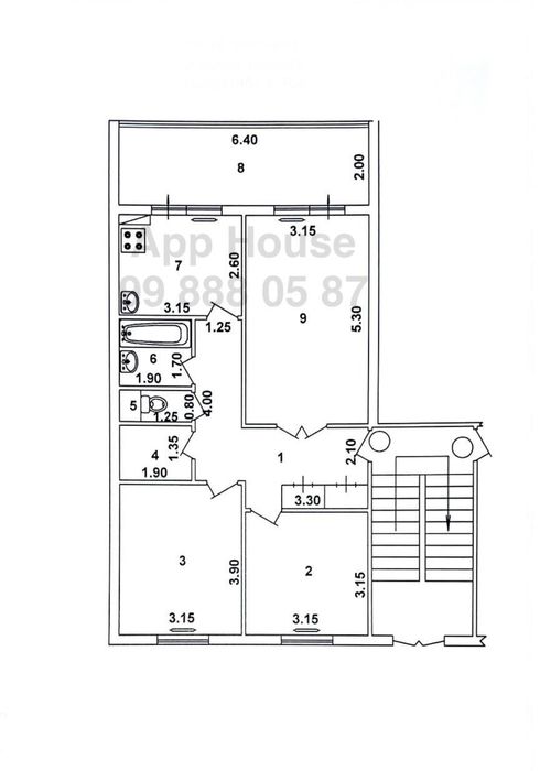 3-ех комн,3/3/5. Тузель3, школа №282, Улучшенка 78м*,Можно под Ипотеку