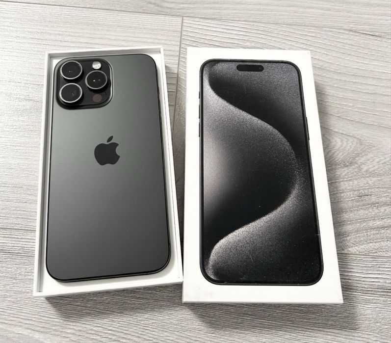 Iphone 15 pro max black titanium 256 gb