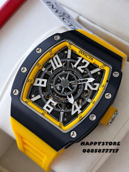 INVICTA Vortex Yellow automatic 43 mm, Инвикта нов мъжки часовник
