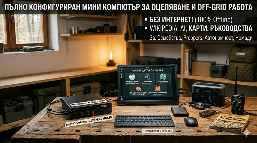 Офлайн компютър за оцеляване и автономност